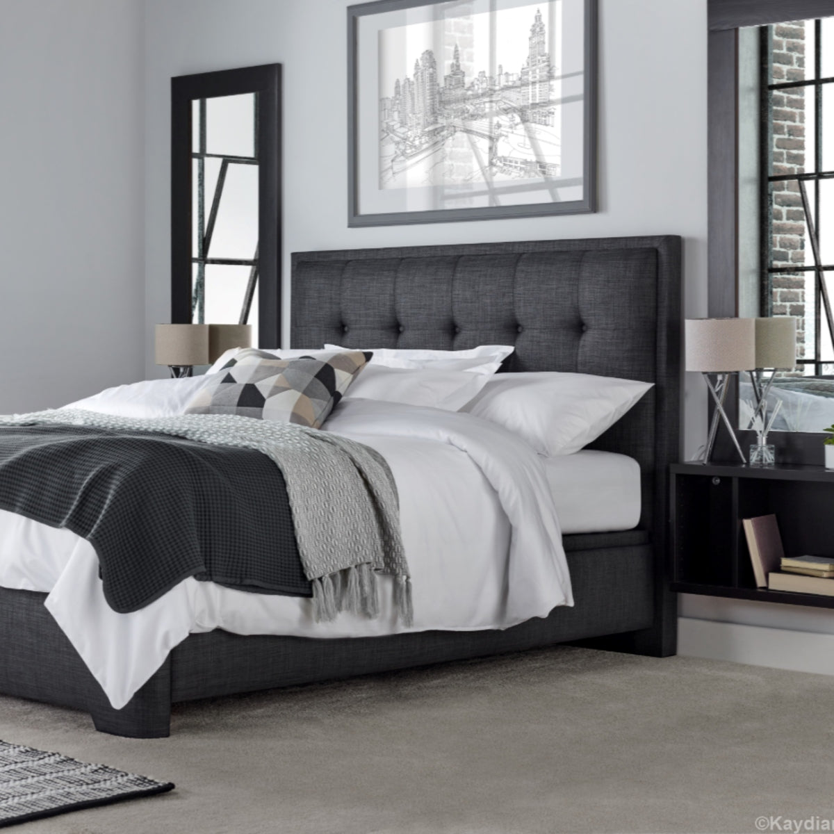 2026 Fraser Ottoman Storage Bed in Slate