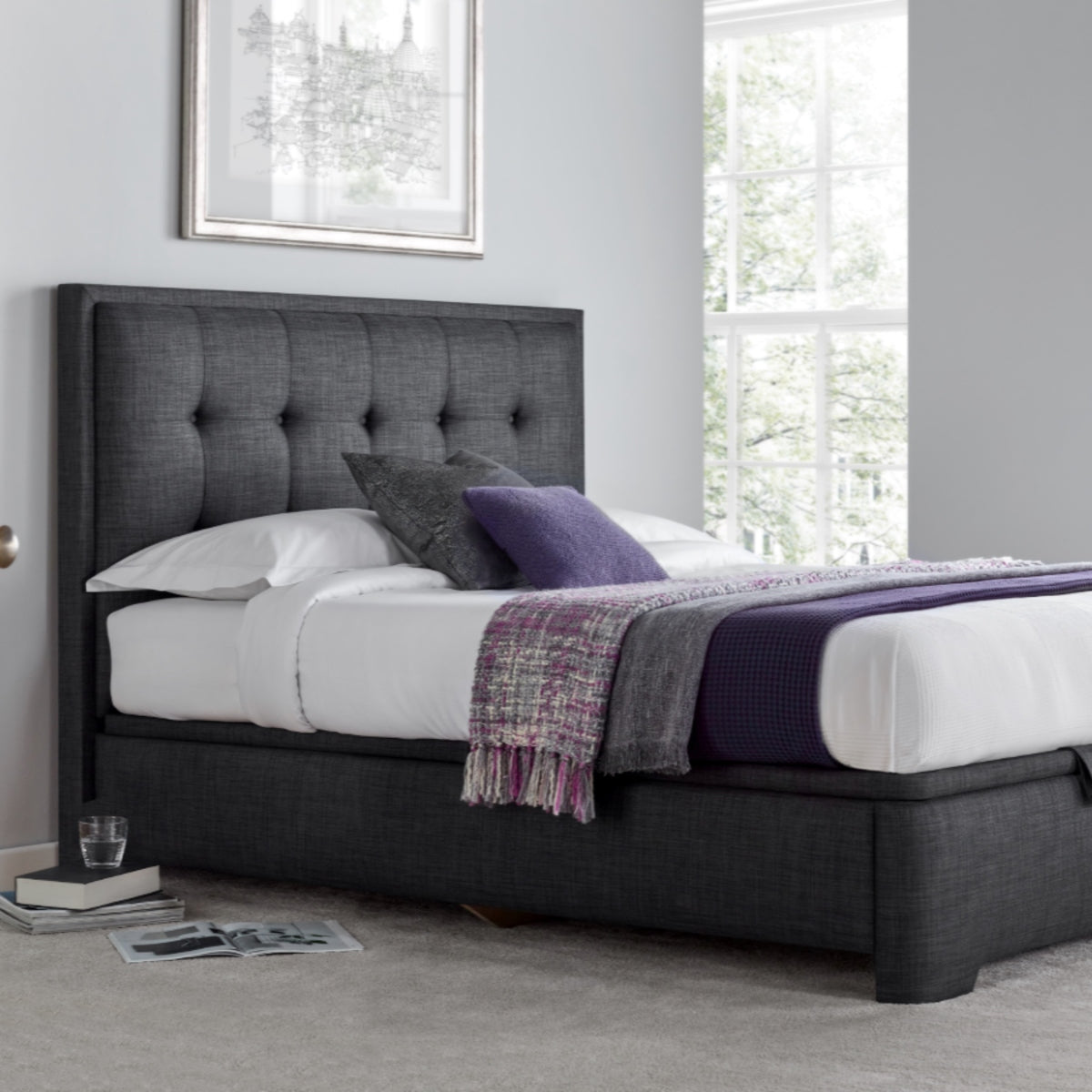 2026 Fraser Ottoman Storage Bed in Slate