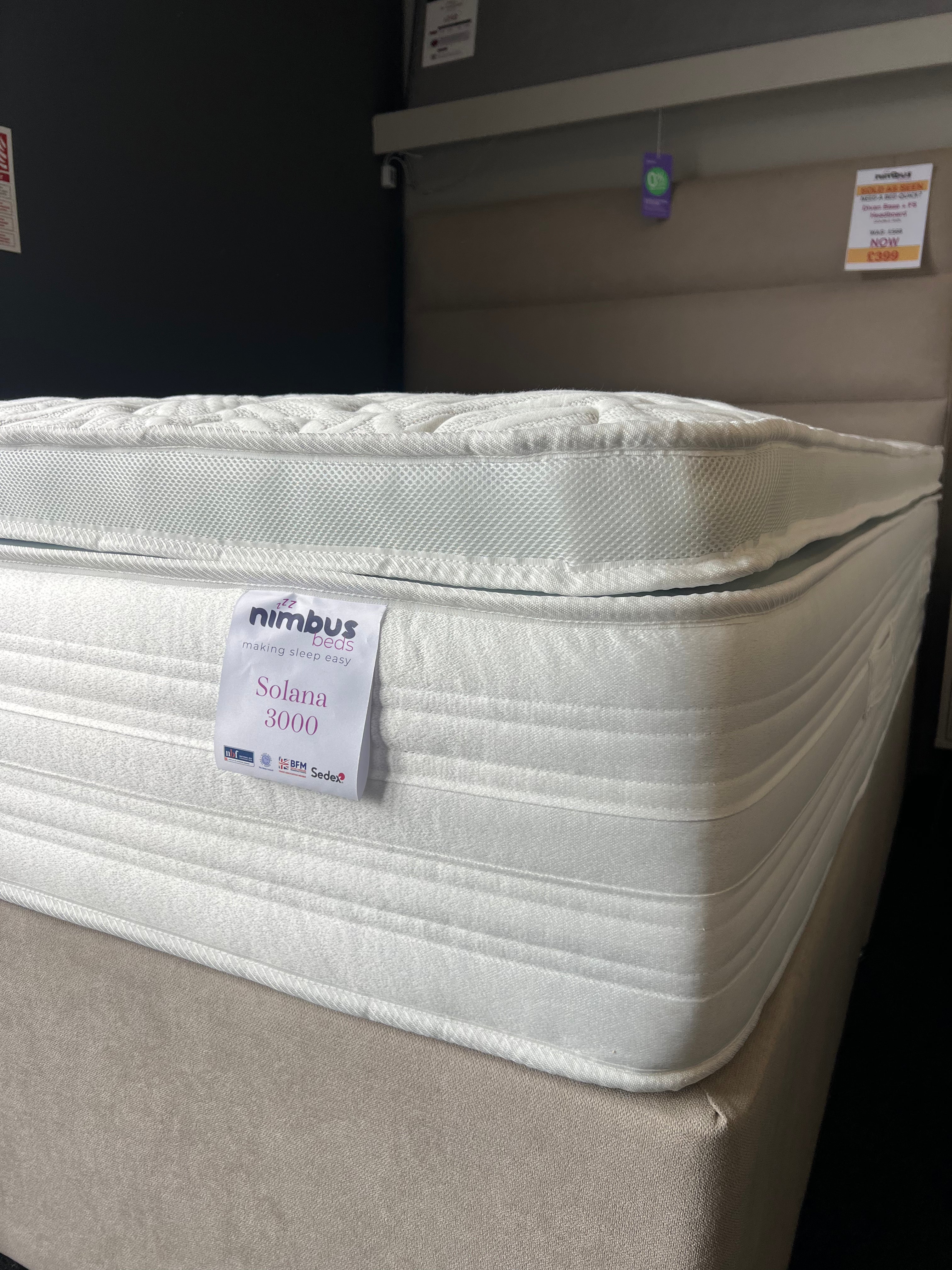 Double Solana 3000 Mattress - Ex Display