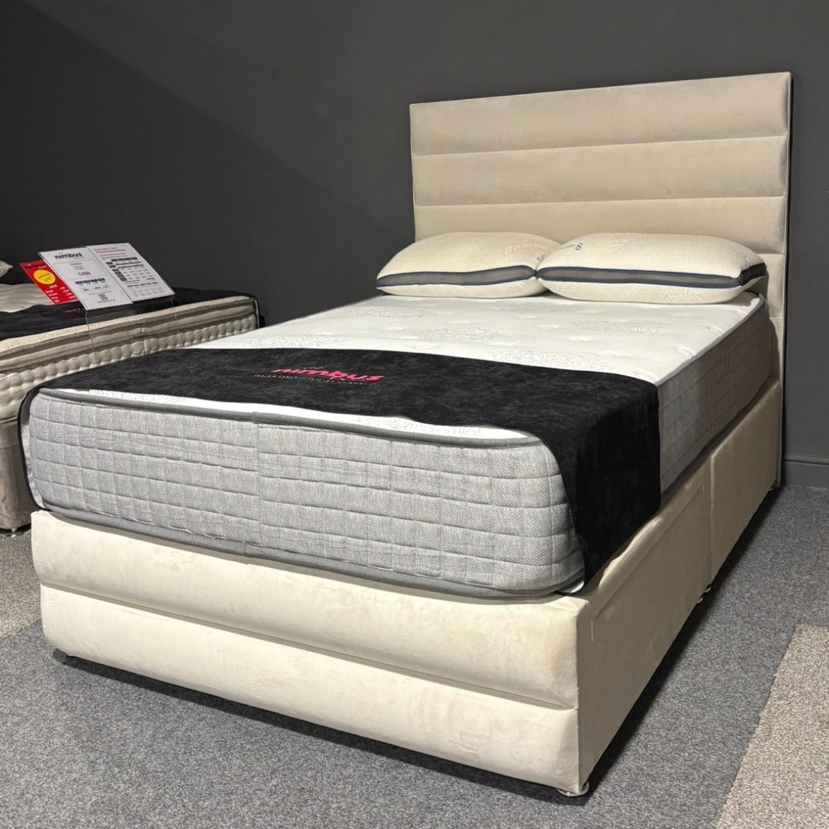 2026 Marbella Divan Bed with Matching Footboard with Optional Storage Drawers