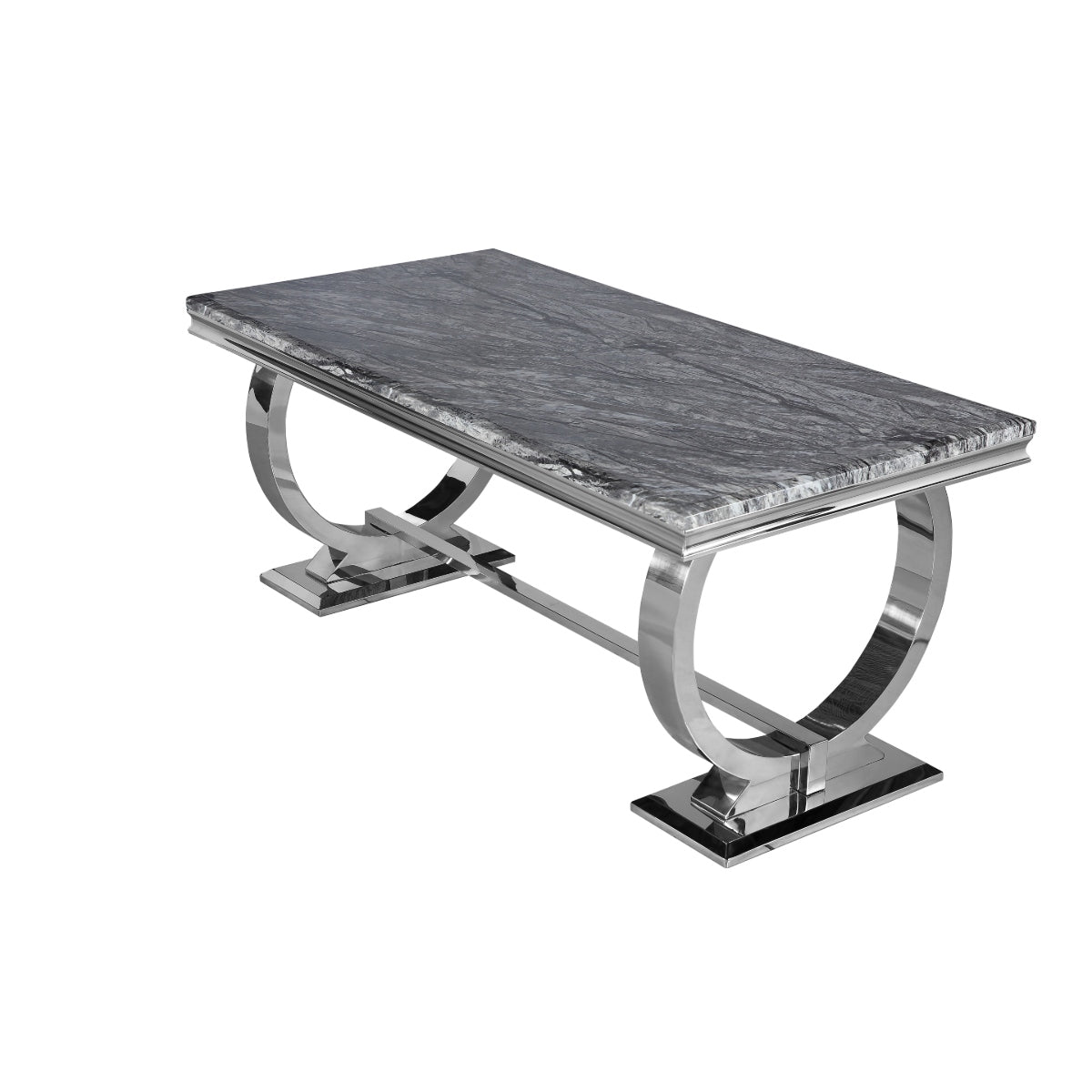 2026 Arriana Dining Table in Light Grey Marble