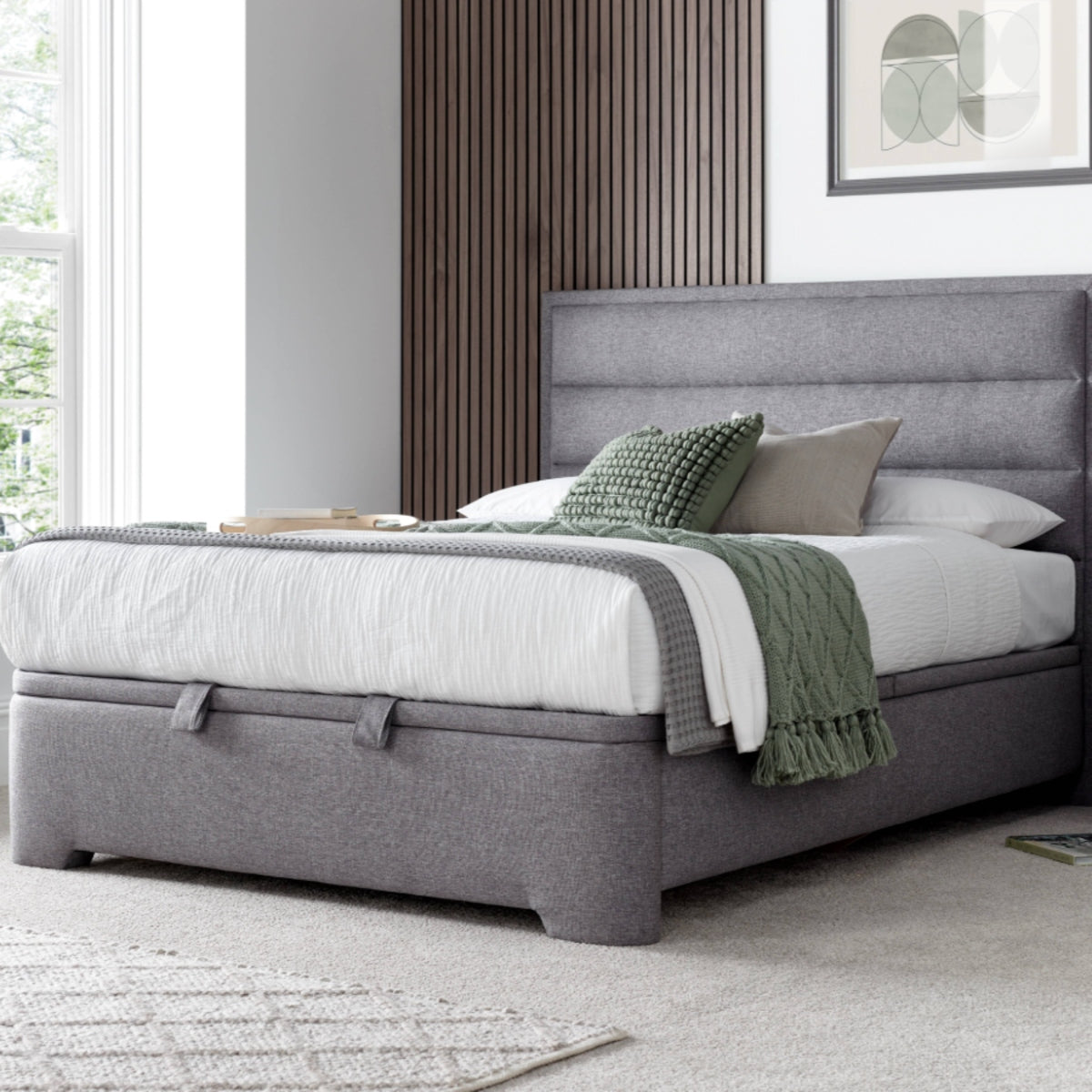 2026 Keith Ottoman Storage Bed in Marbella Grey