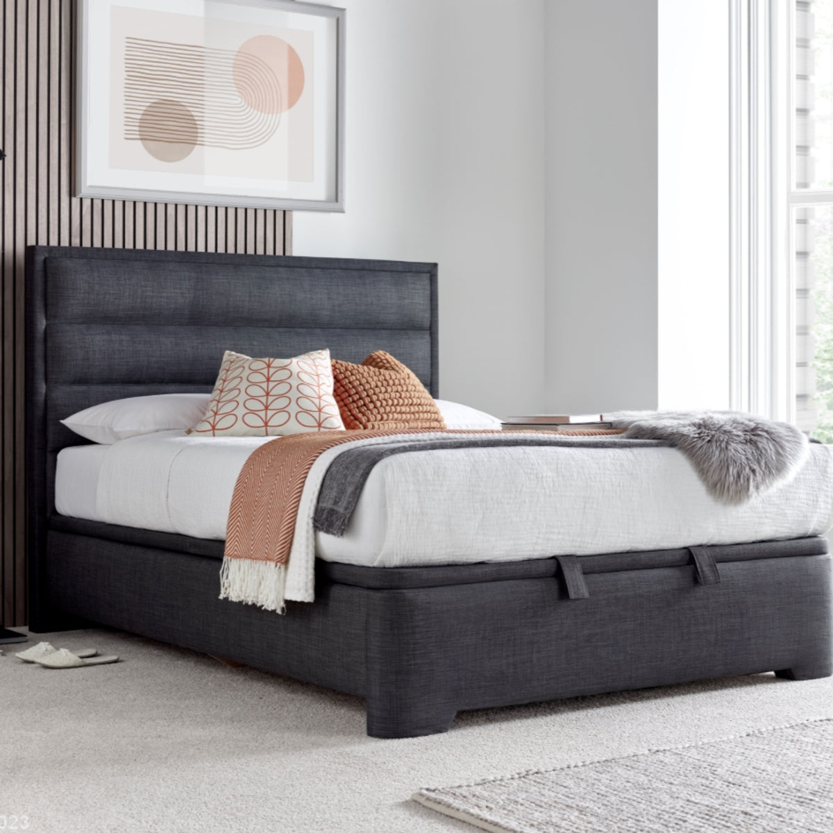 2026 Keith Ottoman Storage Bed in Slate
