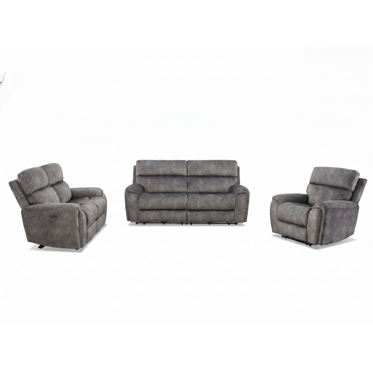 2026 Valerie Corner, 3 Seater, 2 Seater & Chair Sofa In Grey