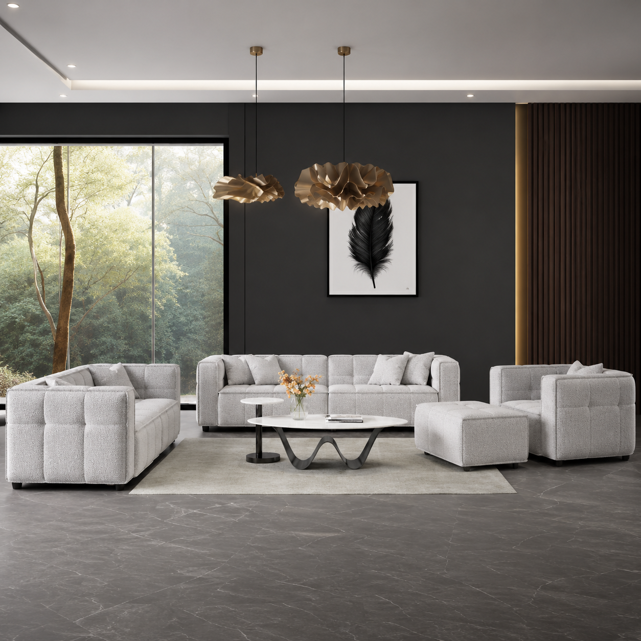 2026 Mayfair Chair - Putty Boucle - Nimbus Beds