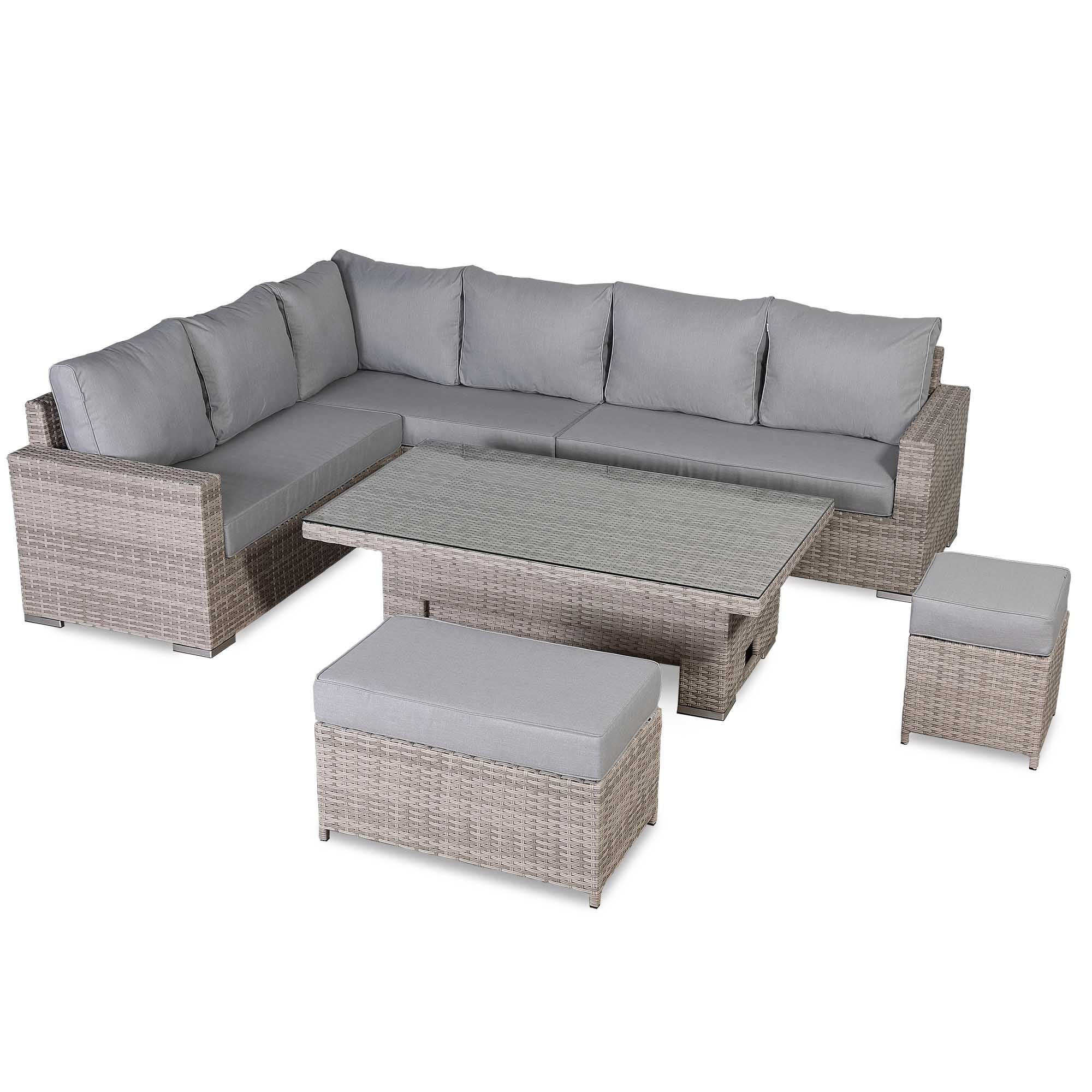 2026 Torini Large Corner Dining Set with Rising Table (Left Hand) - Nimbus Beds