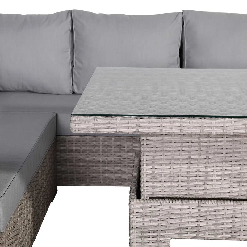 2026 Torini Corner Large Dining Set with Rising Table (Right Hand) - Nimbus Beds