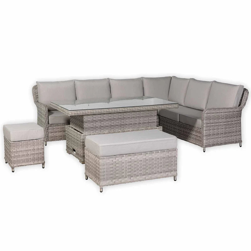 2026 Paris Large Corner Sofa Set with Rising Table (Right Hand) - Nimbus Beds