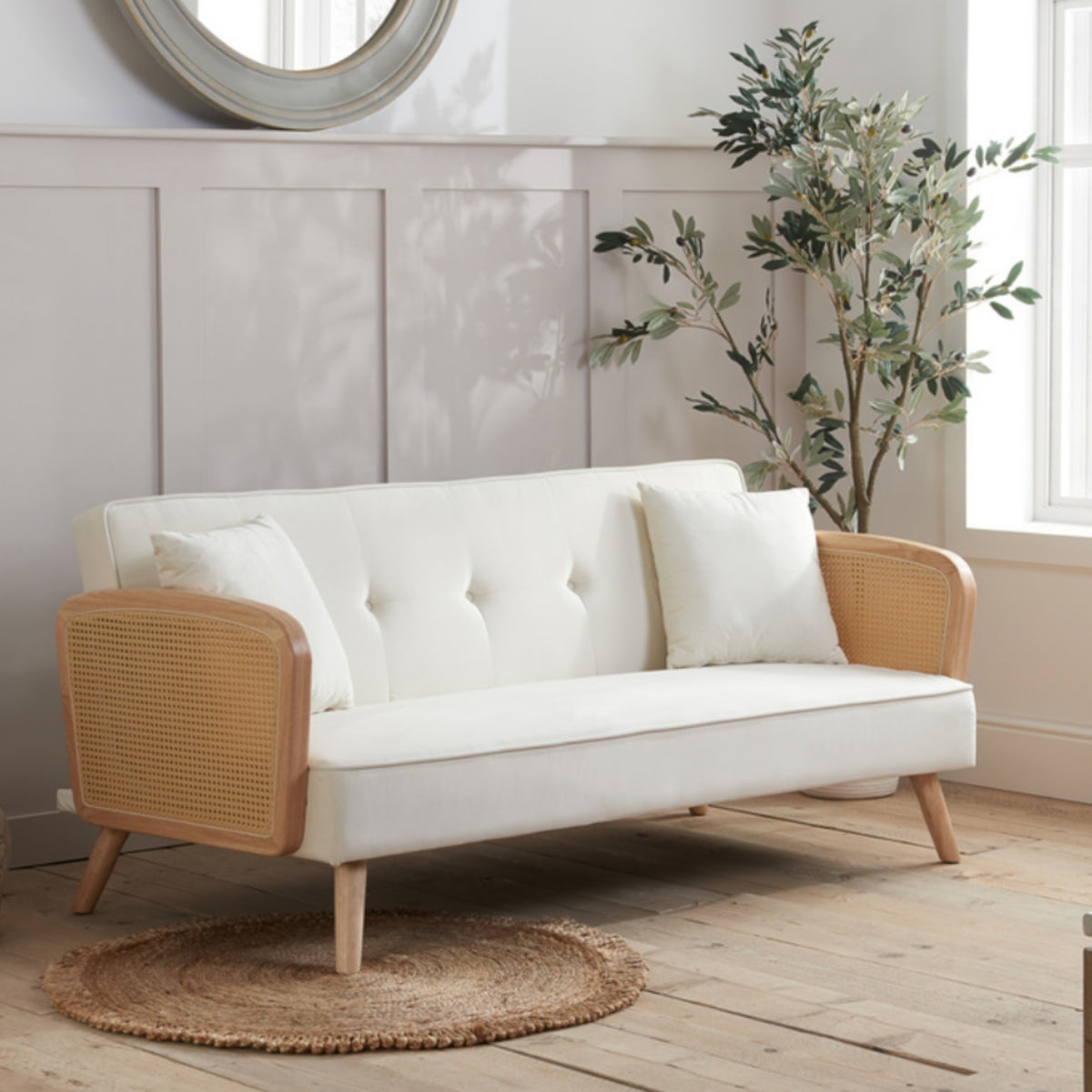 2026 Mila Sofa Bed - White