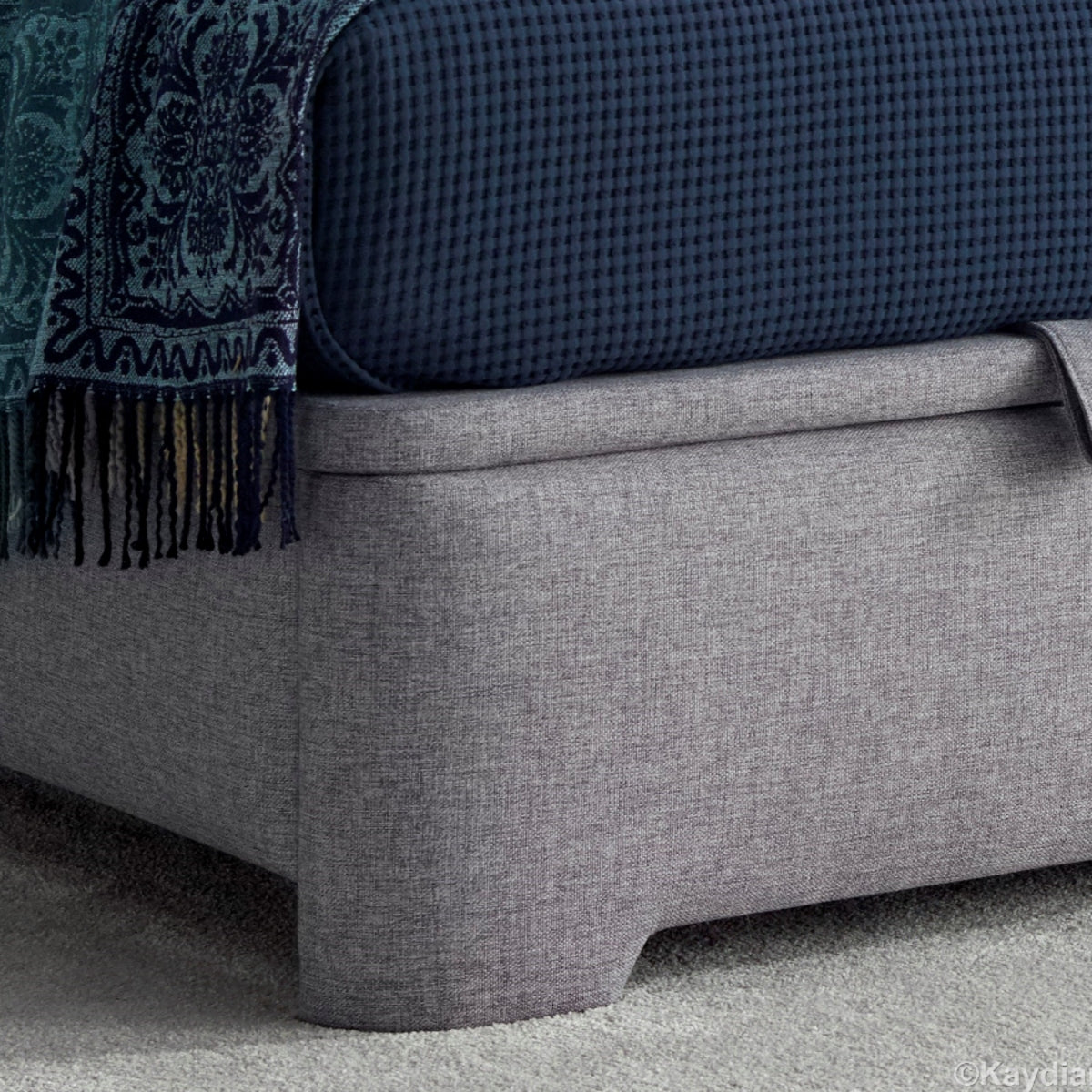 2026 Malcolm Ottoman Storage Bed in Grey