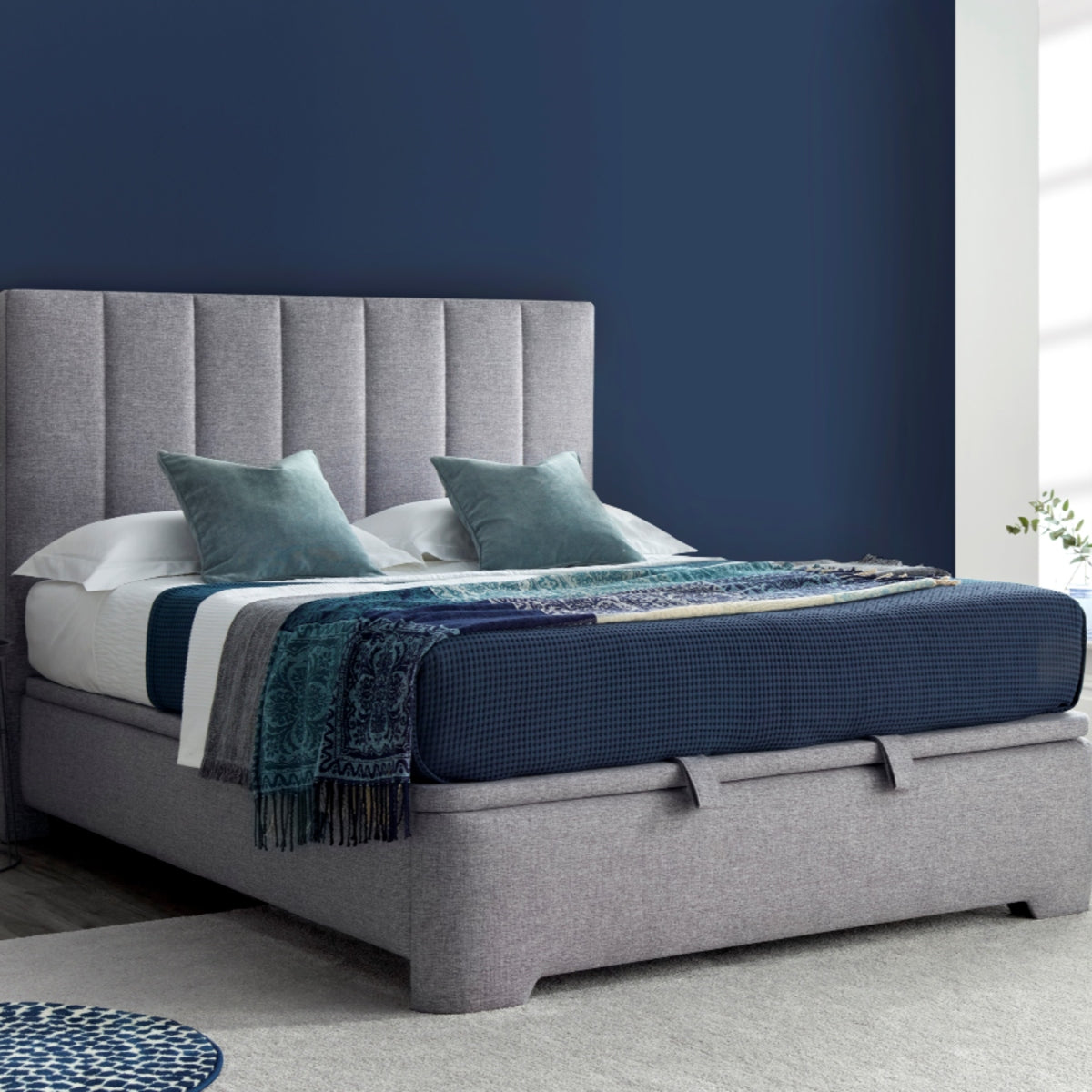 2026 Malcolm Ottoman Storage Bed in Grey
