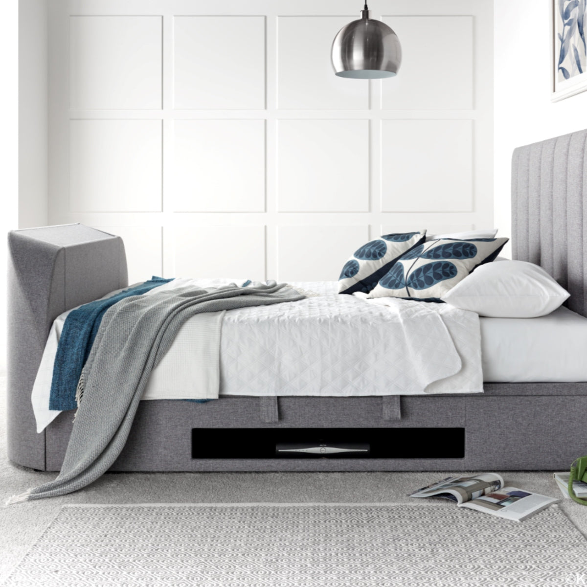 2026 MASIE TV Ottoman Storage Bed in Grey