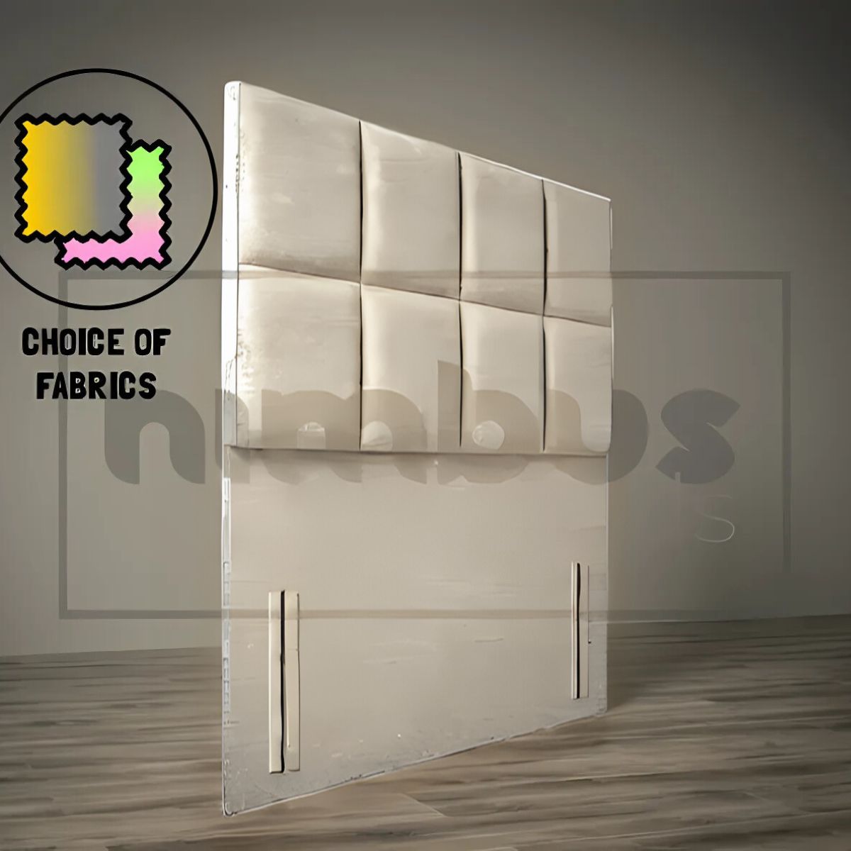 Floor Standing 8 Square Headboard - Nimbus Beds