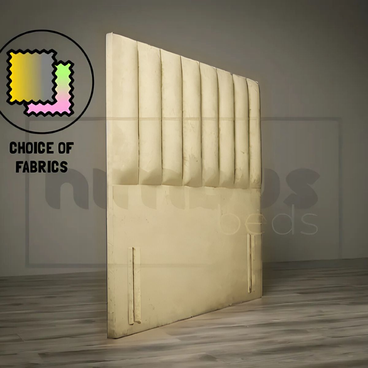 Floor Standing Vertical Tube Headboard - Nimbus Beds