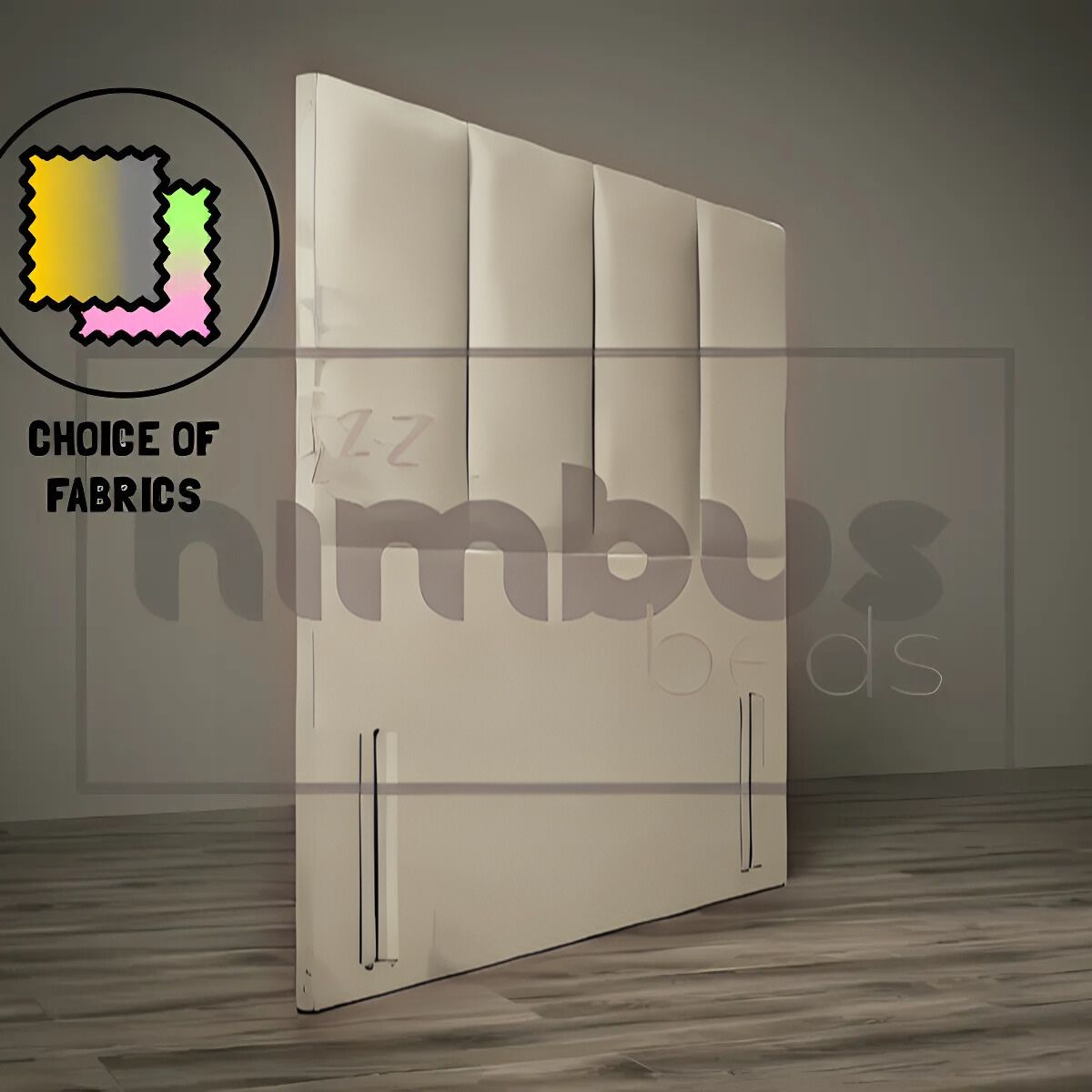 Floor Standing 4 Vertical Headboard - Nimbus Beds