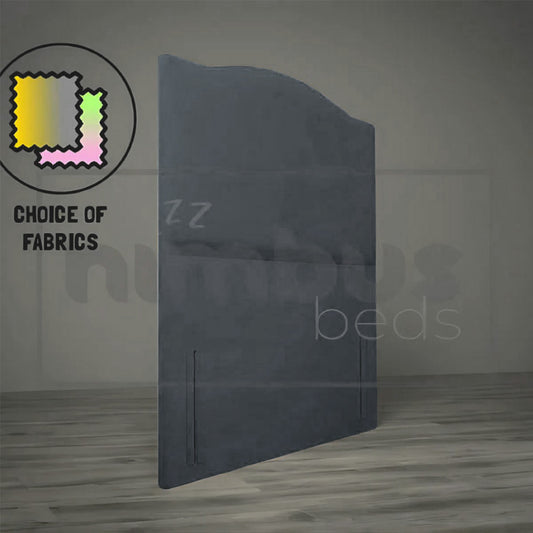 Floor Standing Curve Studded Headboard - Nimbus Beds