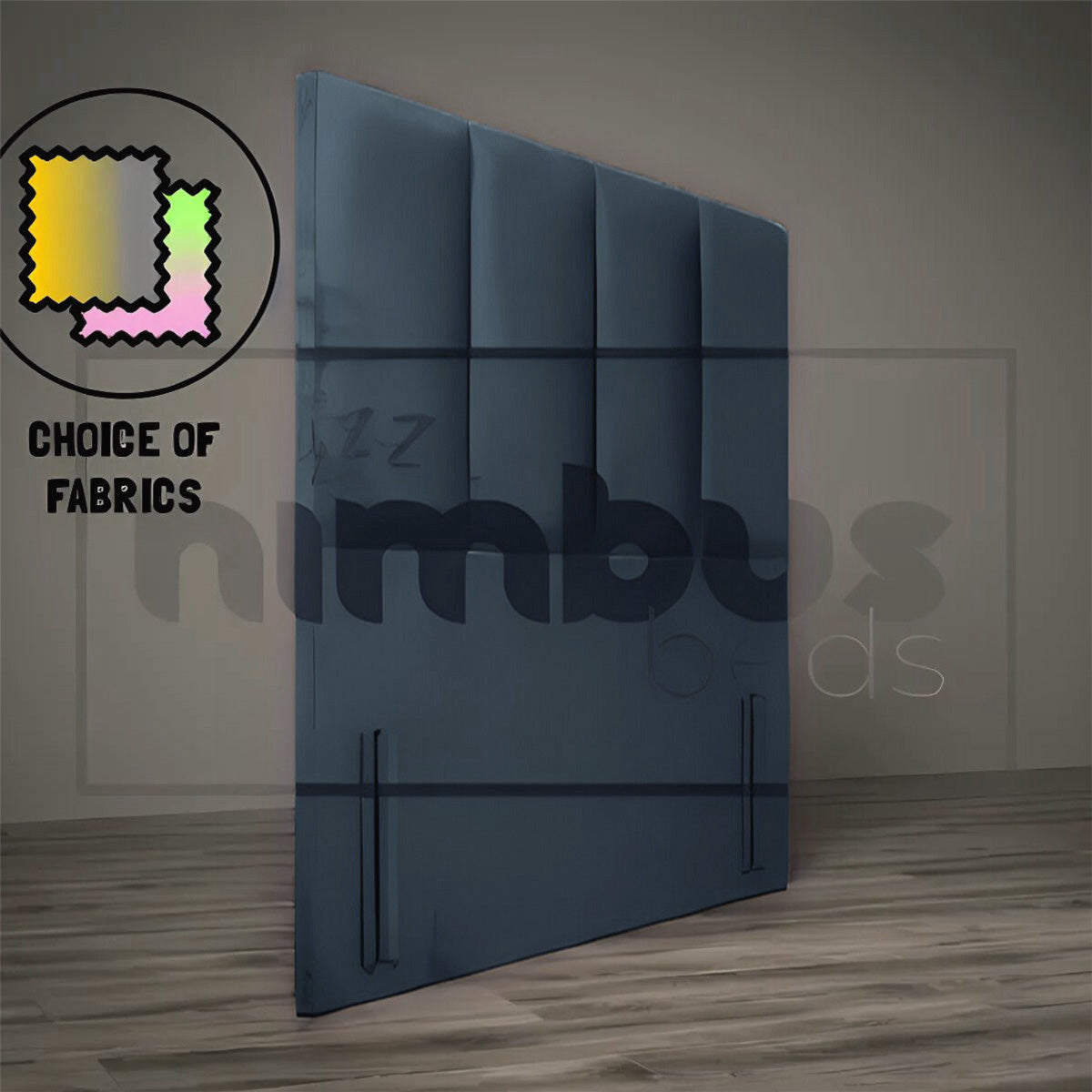 Floor Standing 4 Vertical Headboard - Nimbus Beds