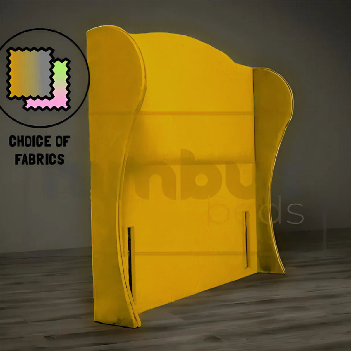 Floor Standing Curve Winged Headboard - Nimbus Beds