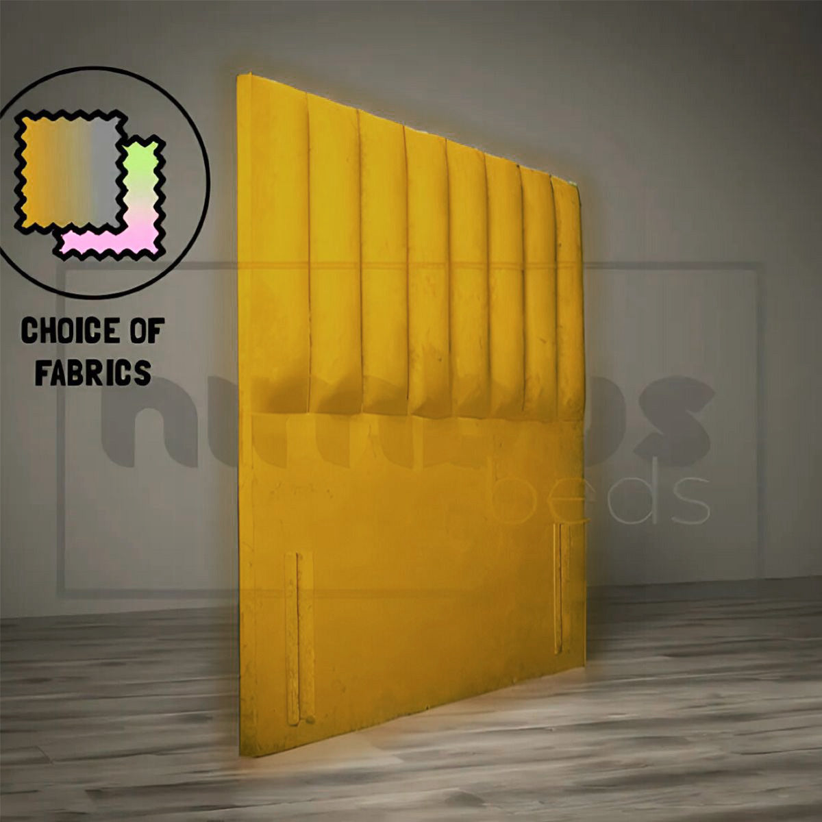 Floor Standing Vertical Tube Headboard - Nimbus Beds