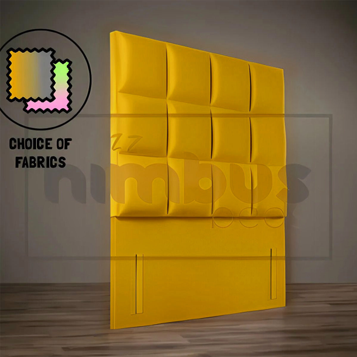 Floor Standing 12 Square Headboard - Nimbus Beds