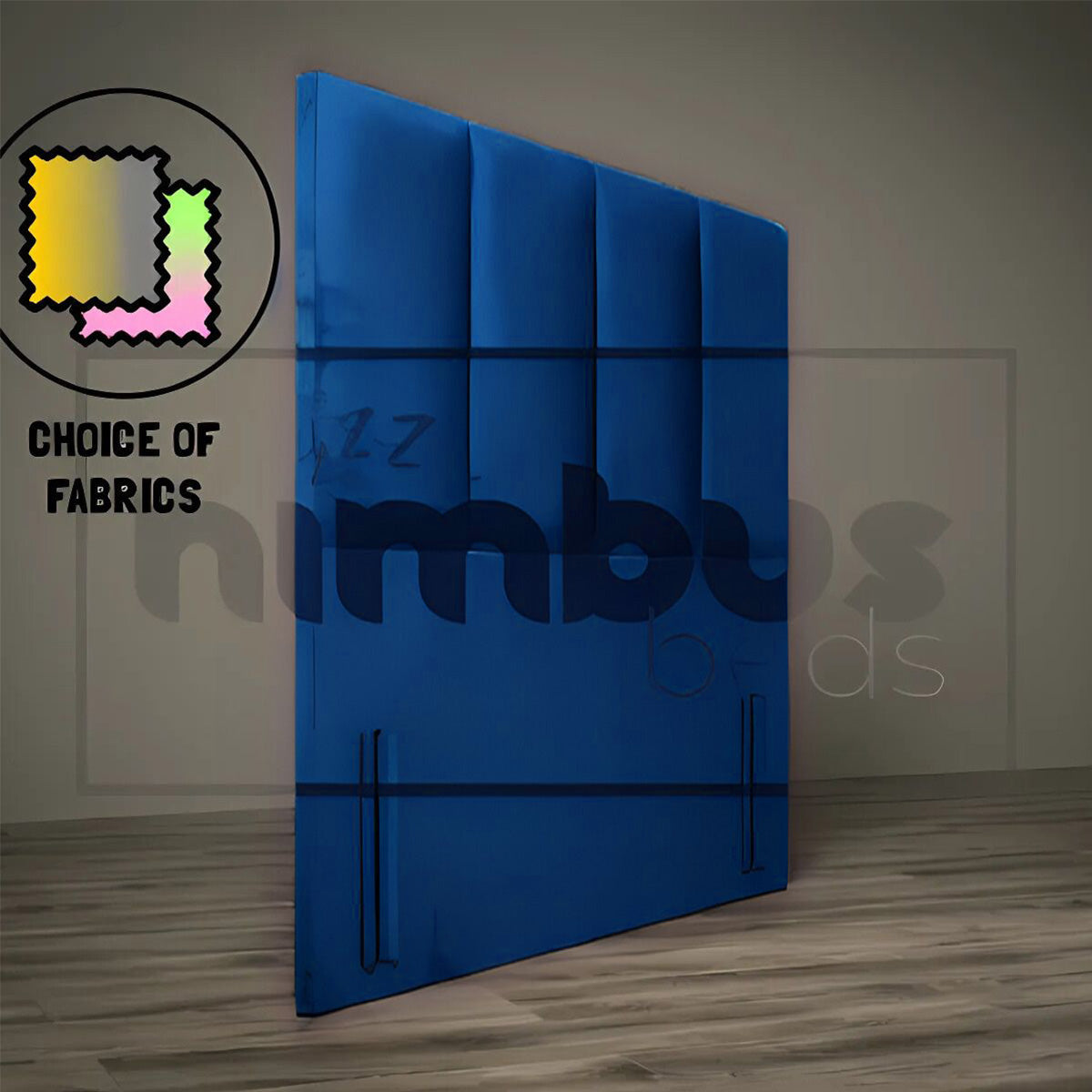 Floor Standing 4 Vertical Headboard - Nimbus Beds