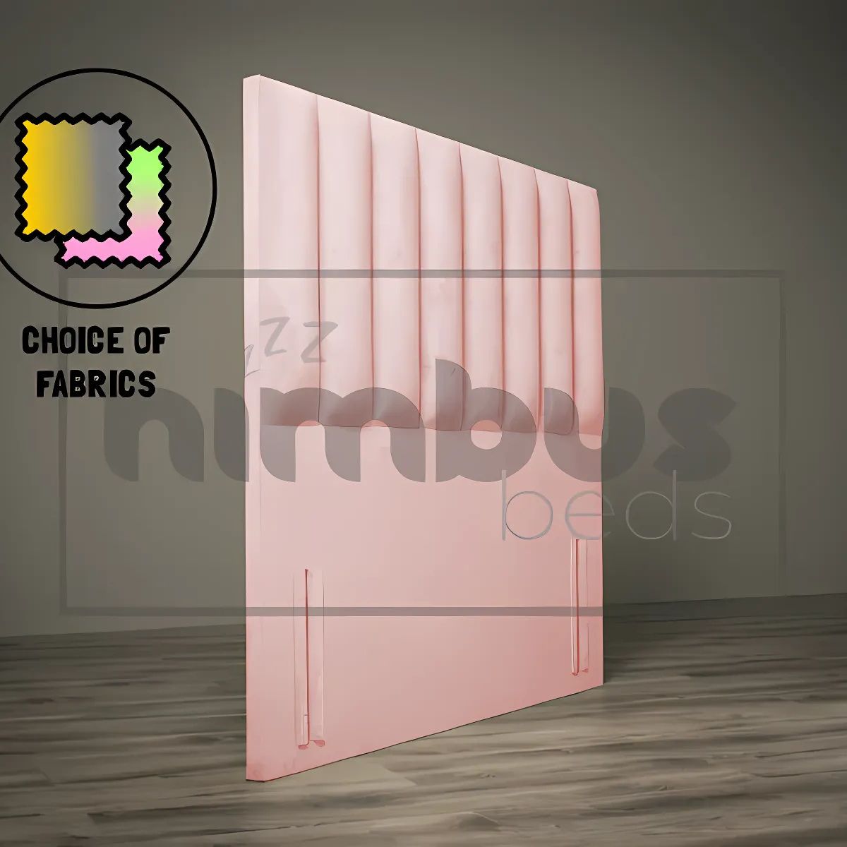 Floor Standing Vertical Tube Headboard - Nimbus Beds