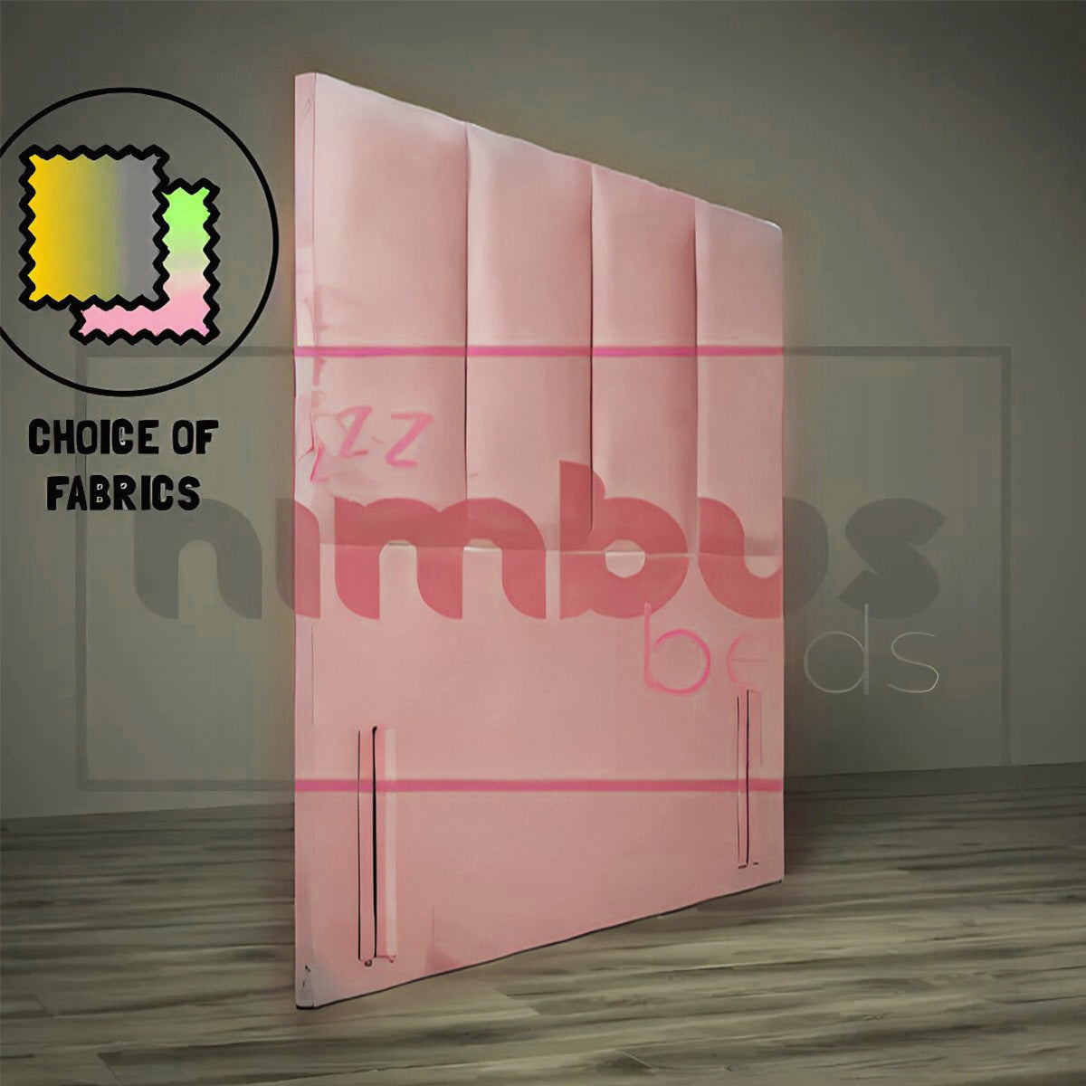 Floor Standing 4 Vertical Headboard - Nimbus Beds