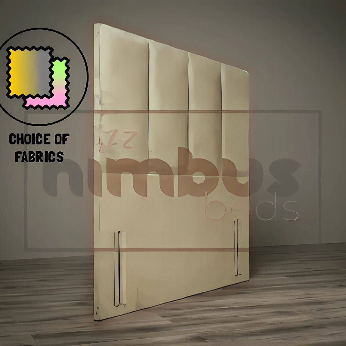 Floor Standing 4 Vertical Headboard - Nimbus Beds