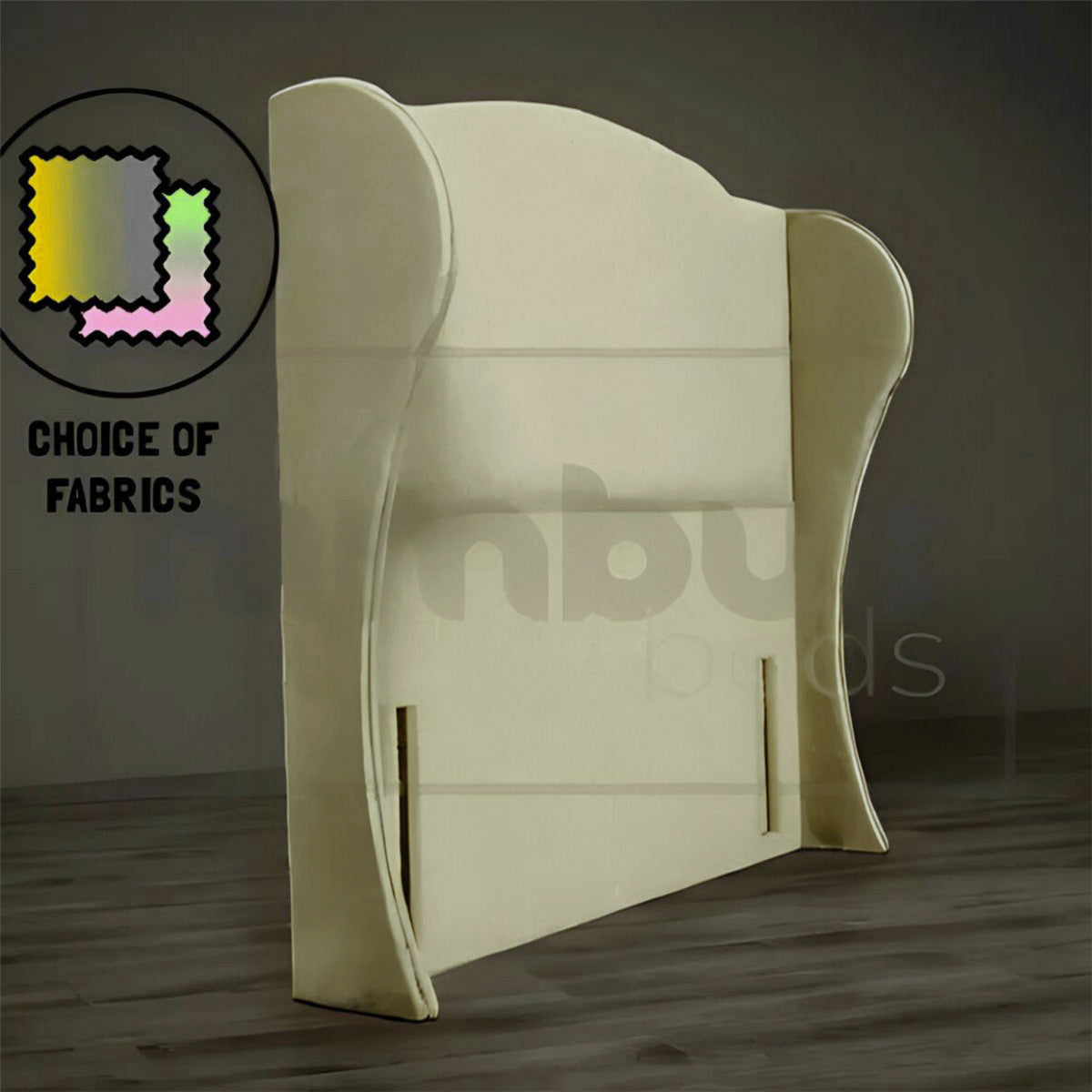 Floor Standing Curve Winged Headboard - Nimbus Beds