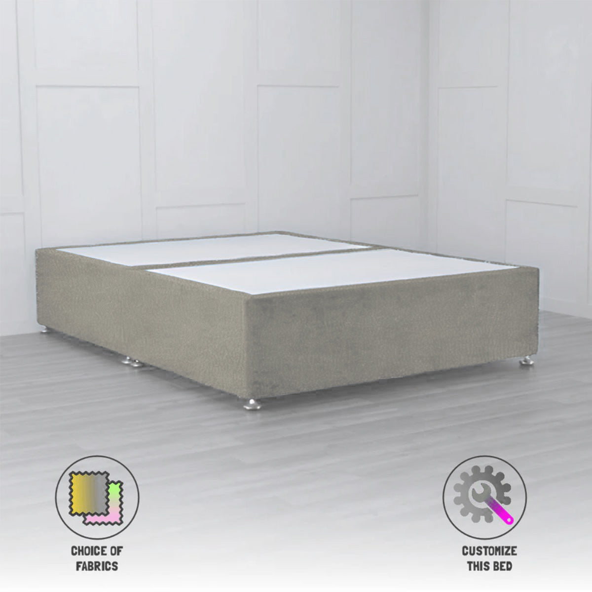 Padded Divan Base - No Storage