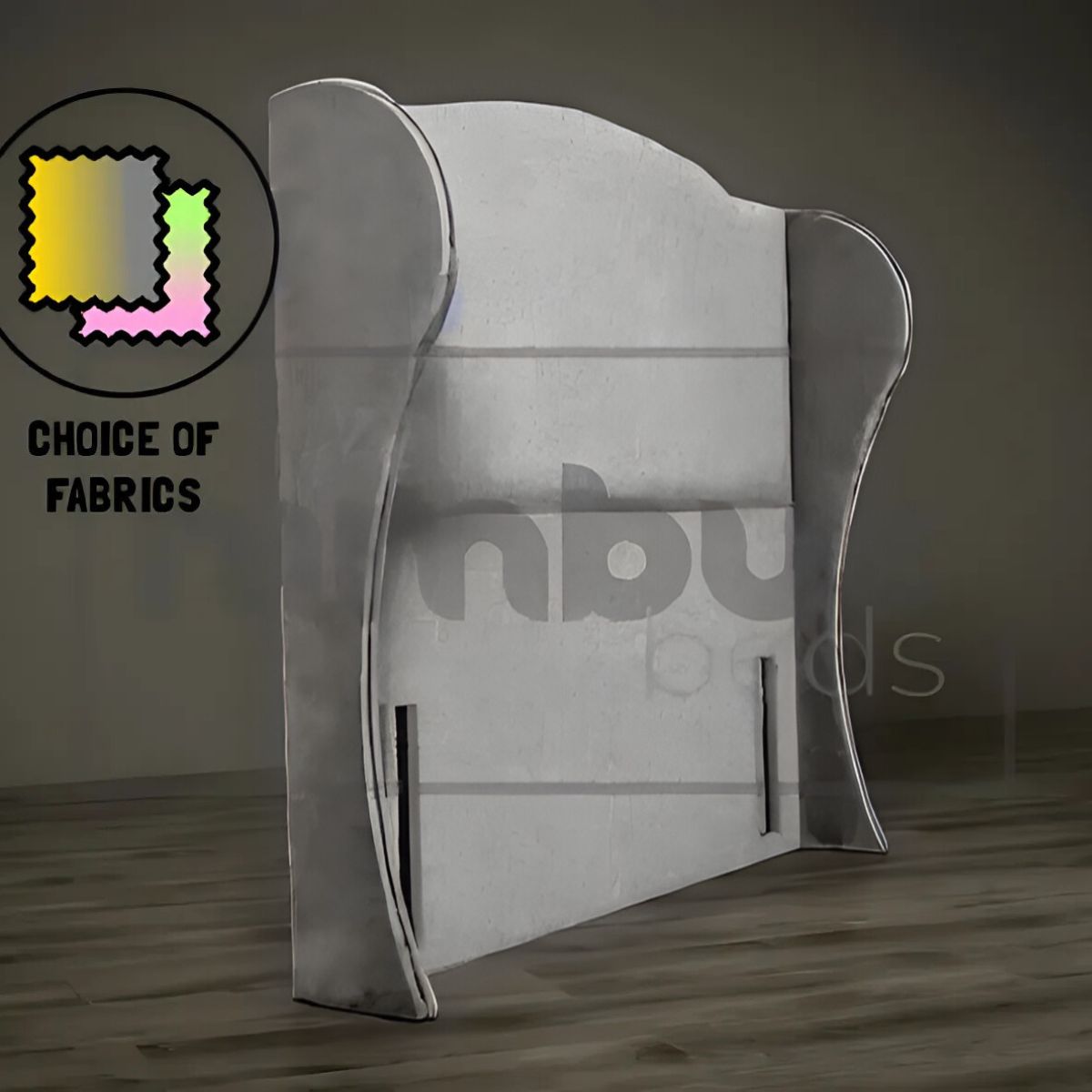 Floor Standing Curve Winged Headboard - Nimbus Beds