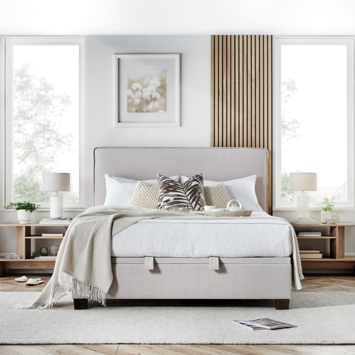 2026 Noreen Ottoman Storage Bed in Clay