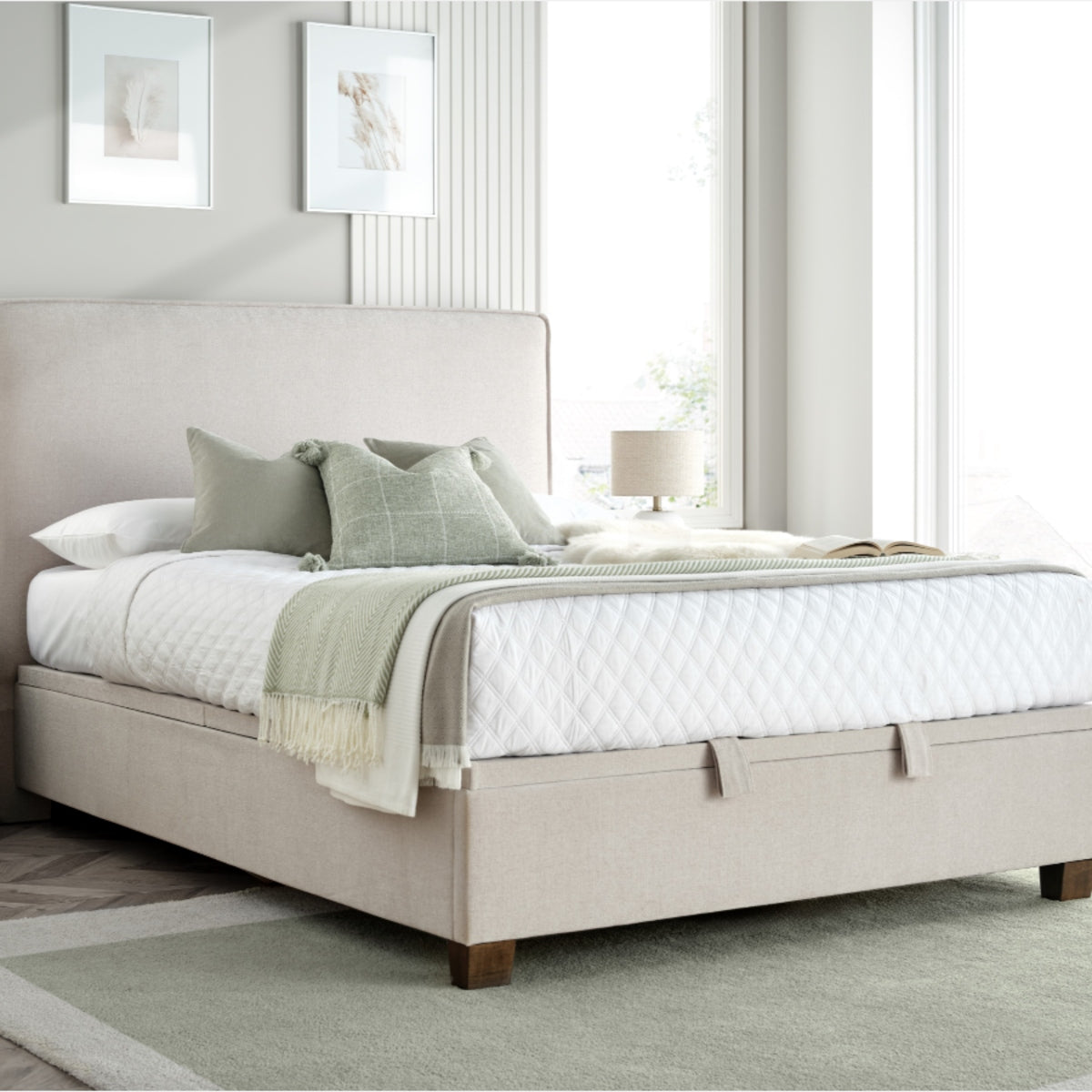 2026 Noreen Ottoman Storage Bed in Clay