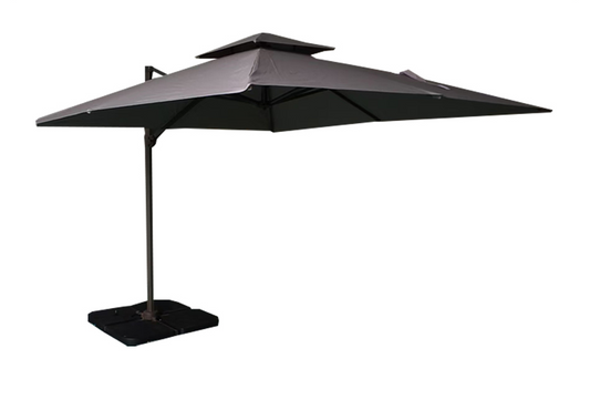 Las Palmas - Charcoal Grey 3m Deluxe Garden Parasol