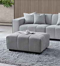 2026 Hugo Footstool - Cloudy Grey Boucle - Nimbus Beds