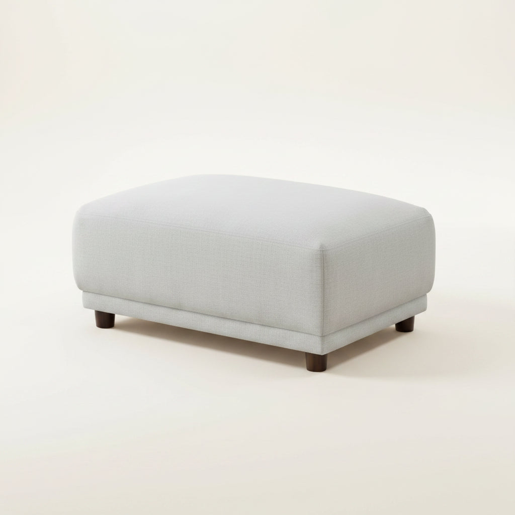 2026 Bailey Footstool -   Polar Boucle - Nimbus Beds