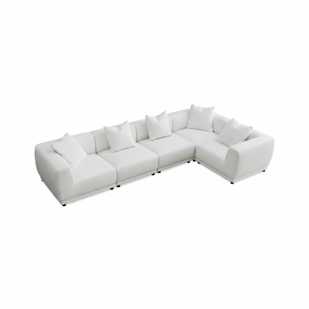 2026 Bailey Corner Sofa - Modular -   Polar Boucle - edit photo - Nimbus Beds