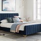 Clyde Bed Frame in Midnight Blue