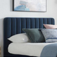 Clyde Bed Frame in Midnight Blue