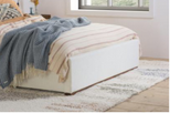 Tay Bed Frame in White Boucle