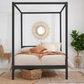 Modern 4-Poster Bed Black - Nimbus Beds