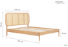 Rattan Low Footend Bed - Nimbus Beds