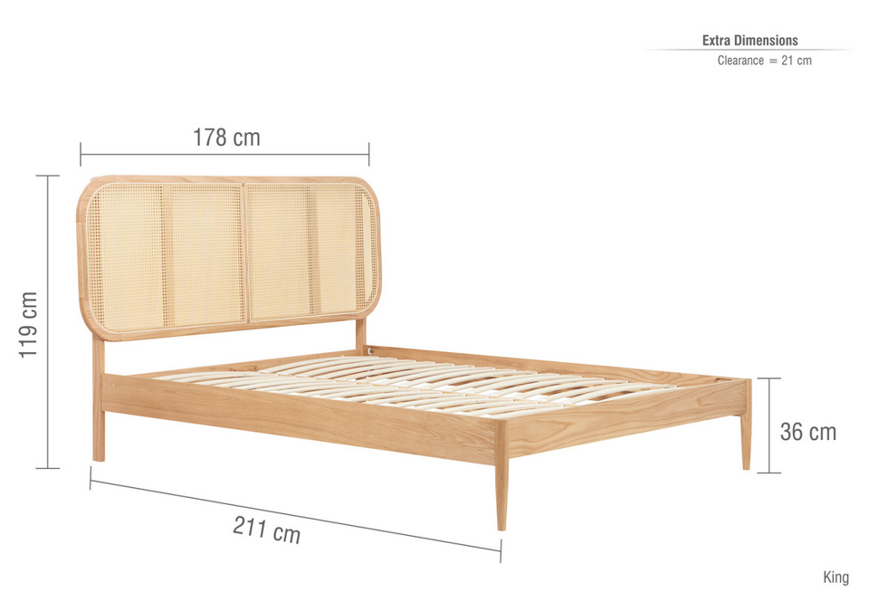Rattan Low Footend Bed - Nimbus Beds