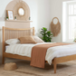 Spindle OAK Low Footend Bed - Nimbus Beds