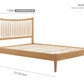 Spindle OAK Low Footend Bed - Nimbus Beds