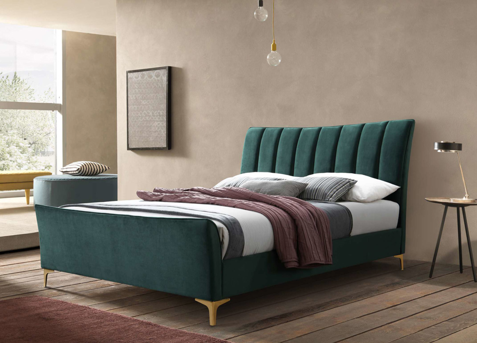 The Elegance PLUSH GREEN+Gold Feet - Nimbus Beds