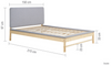 The Finlay Scandi Bed Grey+Natural - Nimbus Beds