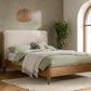 The Fluffy Bed WHITE Faux Fur+Oak Effect - Nimbus Beds