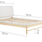 The Lillie Scandi Bed WHITE+Natural - Nimbus Beds