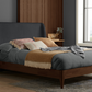 Zanden Bed Grey+Walnut - Nimbus Beds